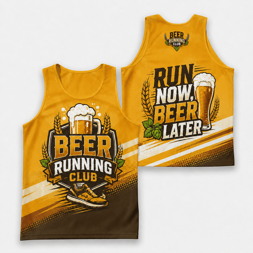 Beer Running Tank Top Beer Running Club Running Singlet for Men and Women