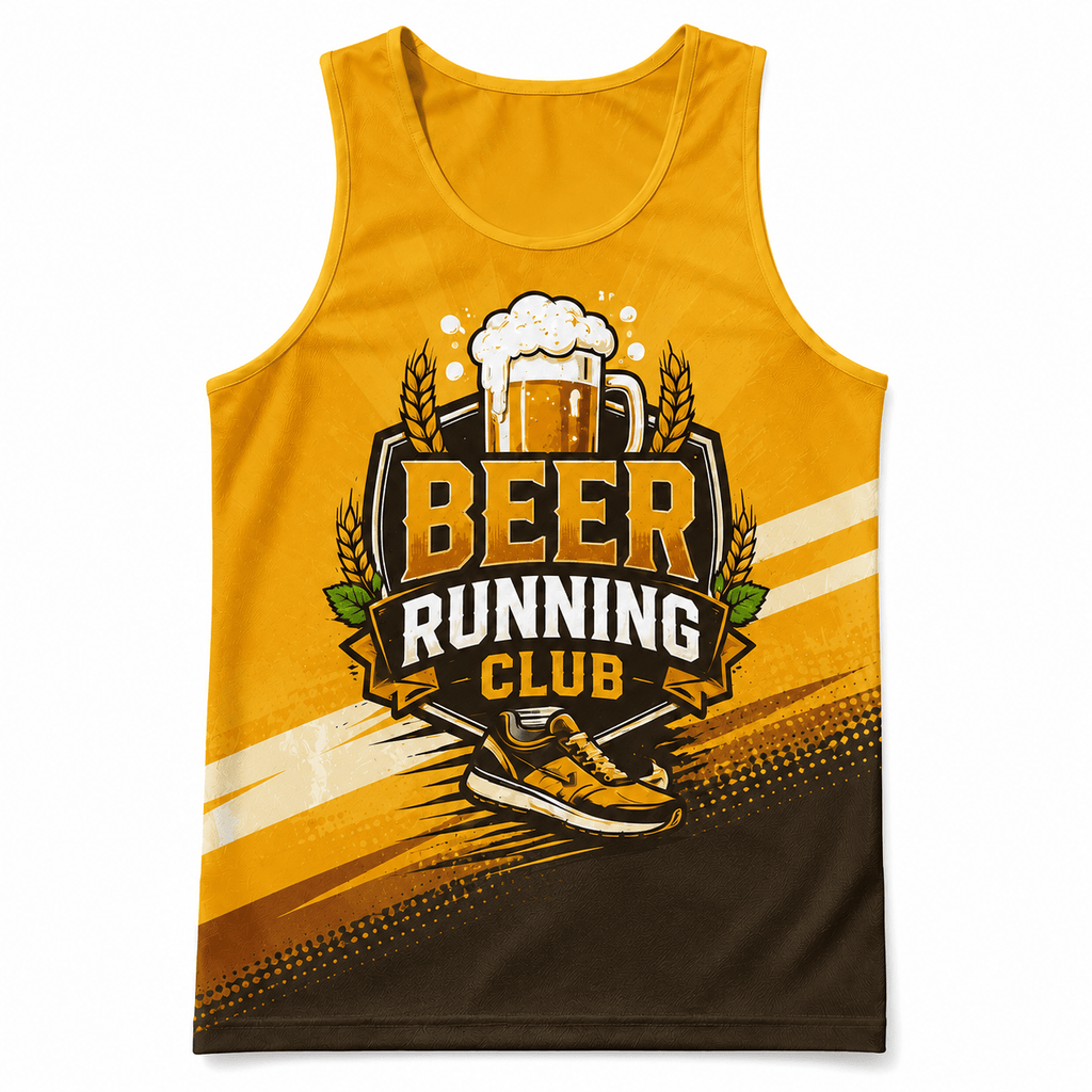 Beer Running Tank Top Beer Running Club Running Singlet for Men and Women