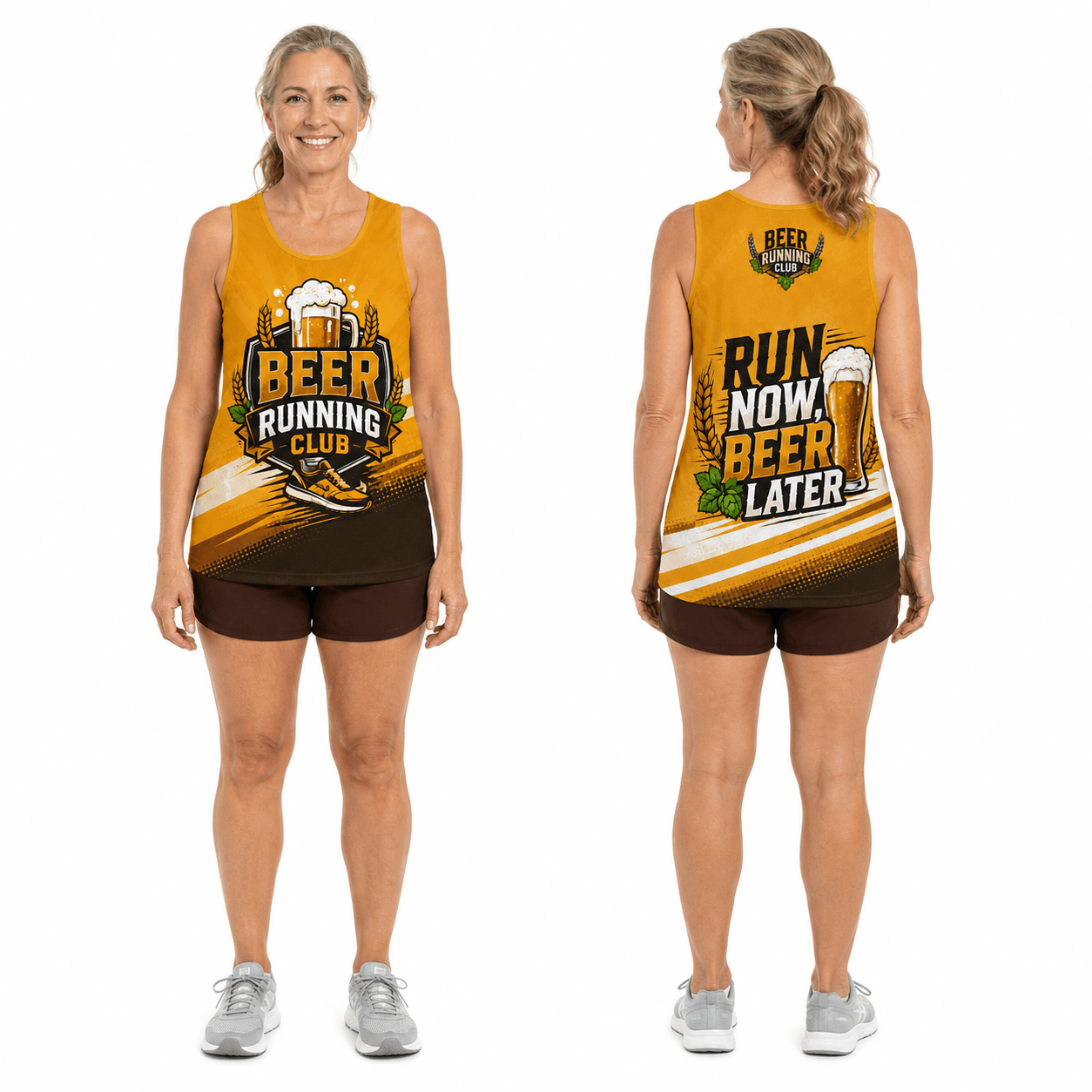 Beer Running Tank Top Beer Running Club Running Singlet for Men and Women