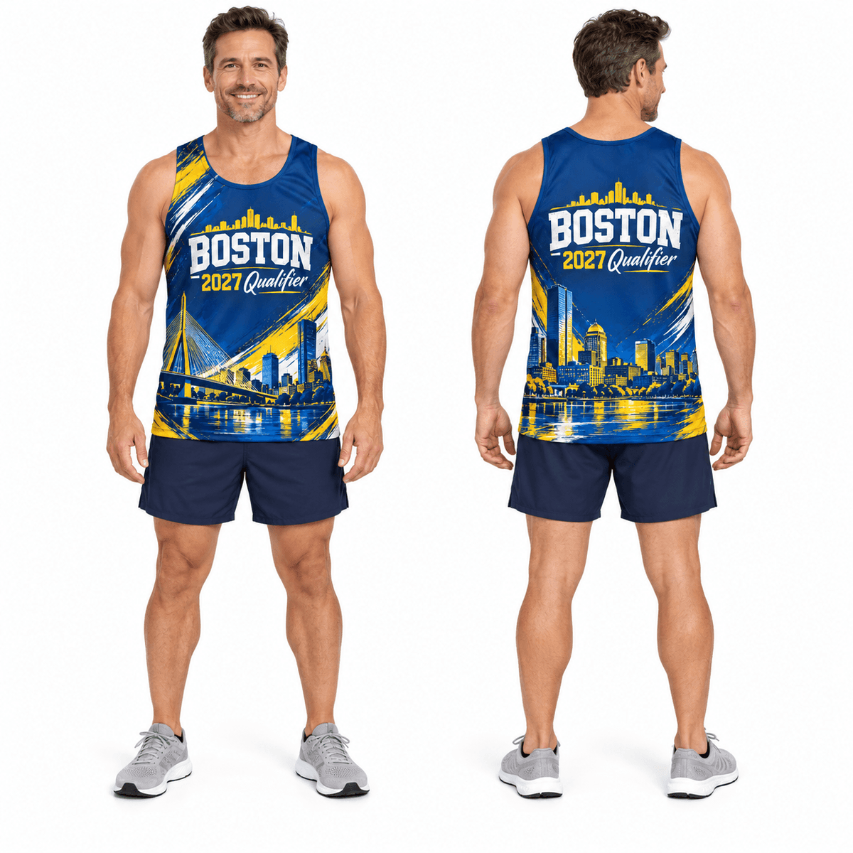 Boston 2027 Qualifier Running Singlet Unisex Marathon Tank Top