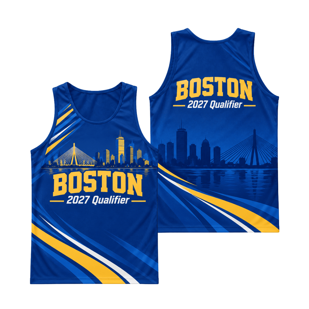 Boston Qualifier 2027 Running Singlet Unisex Marathon Tank Top