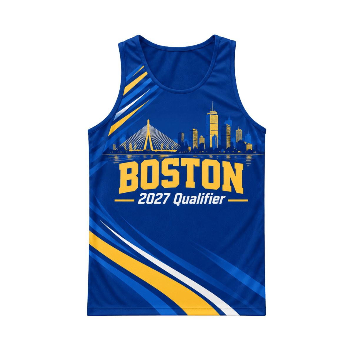 Boston Qualifier 2027 Running Singlet Unisex Marathon Tank Top
