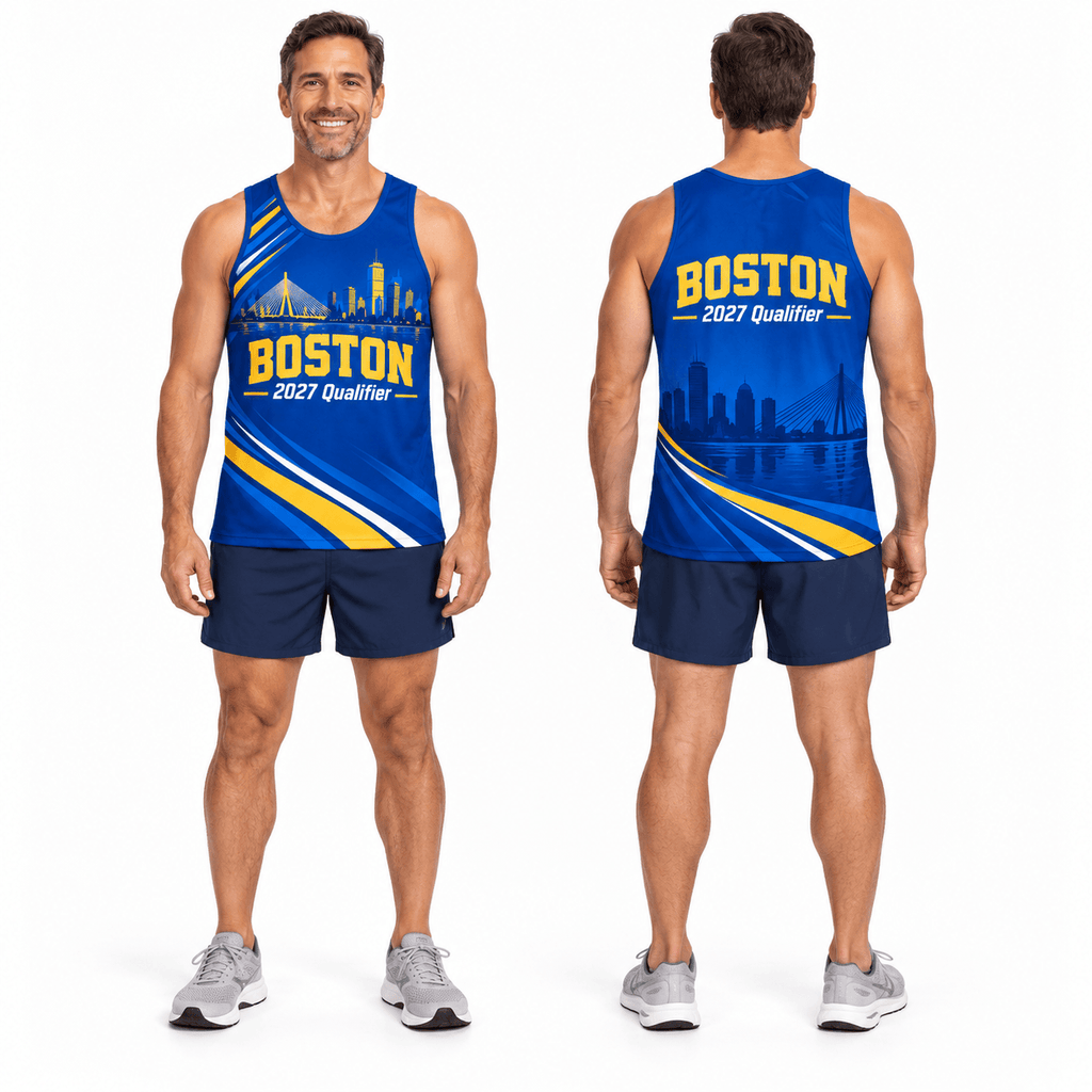 Boston Qualifier 2027 Running Singlet Unisex Marathon Tank Top