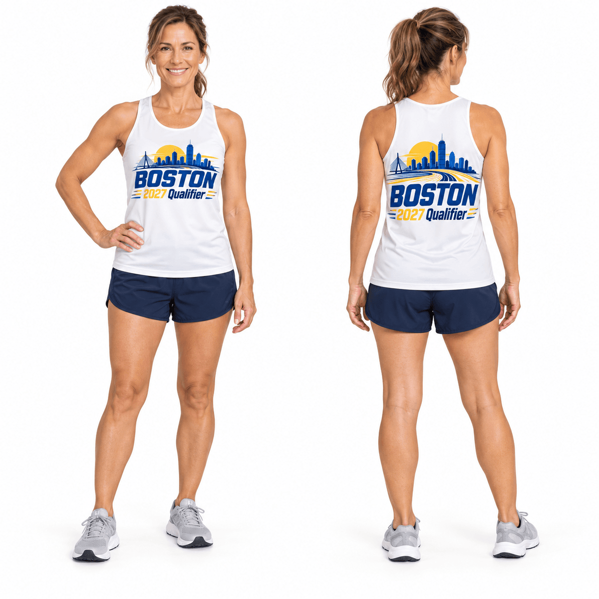 Boston Qualifier 26.2 2027 Running Singlet Unisex Marathon Tank Top