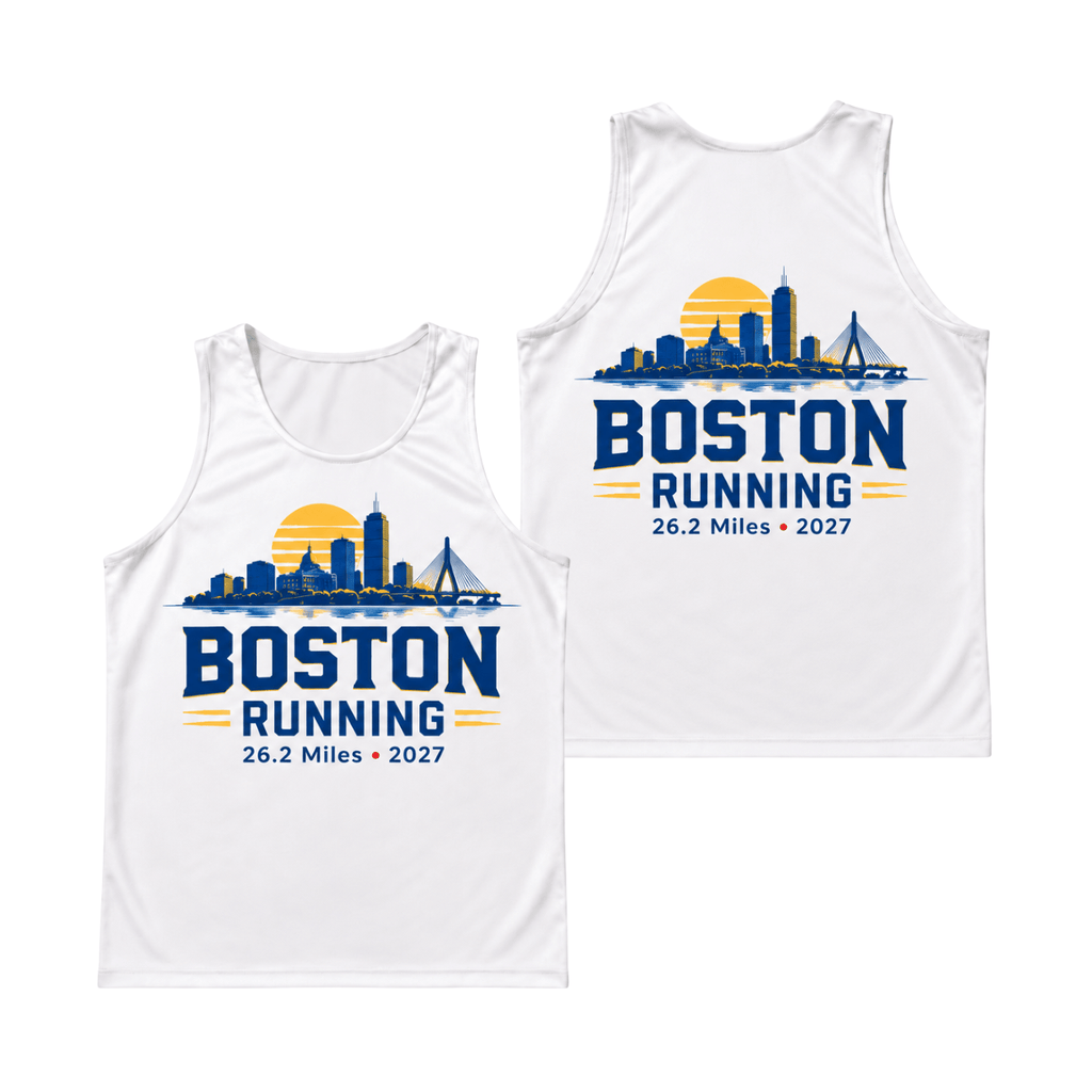 Boston Running 26.2 2027 Running Singlet Unisex Marathon Tank Top