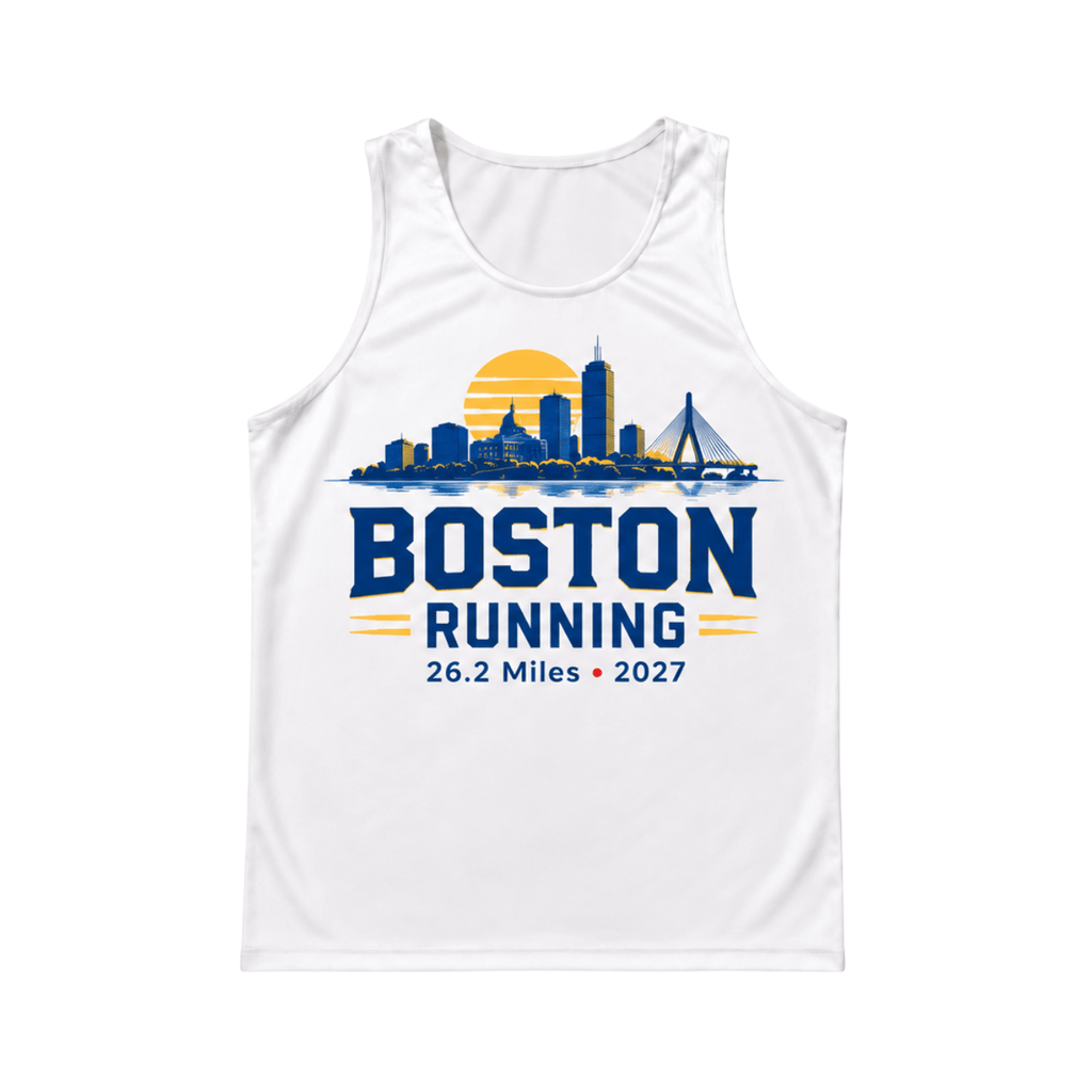 Boston Running 26.2 2027 Running Singlet Unisex Marathon Tank Top