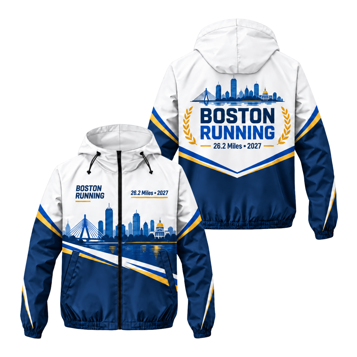 Boston Running 26.2 2027 Running Windbreaker Jacket