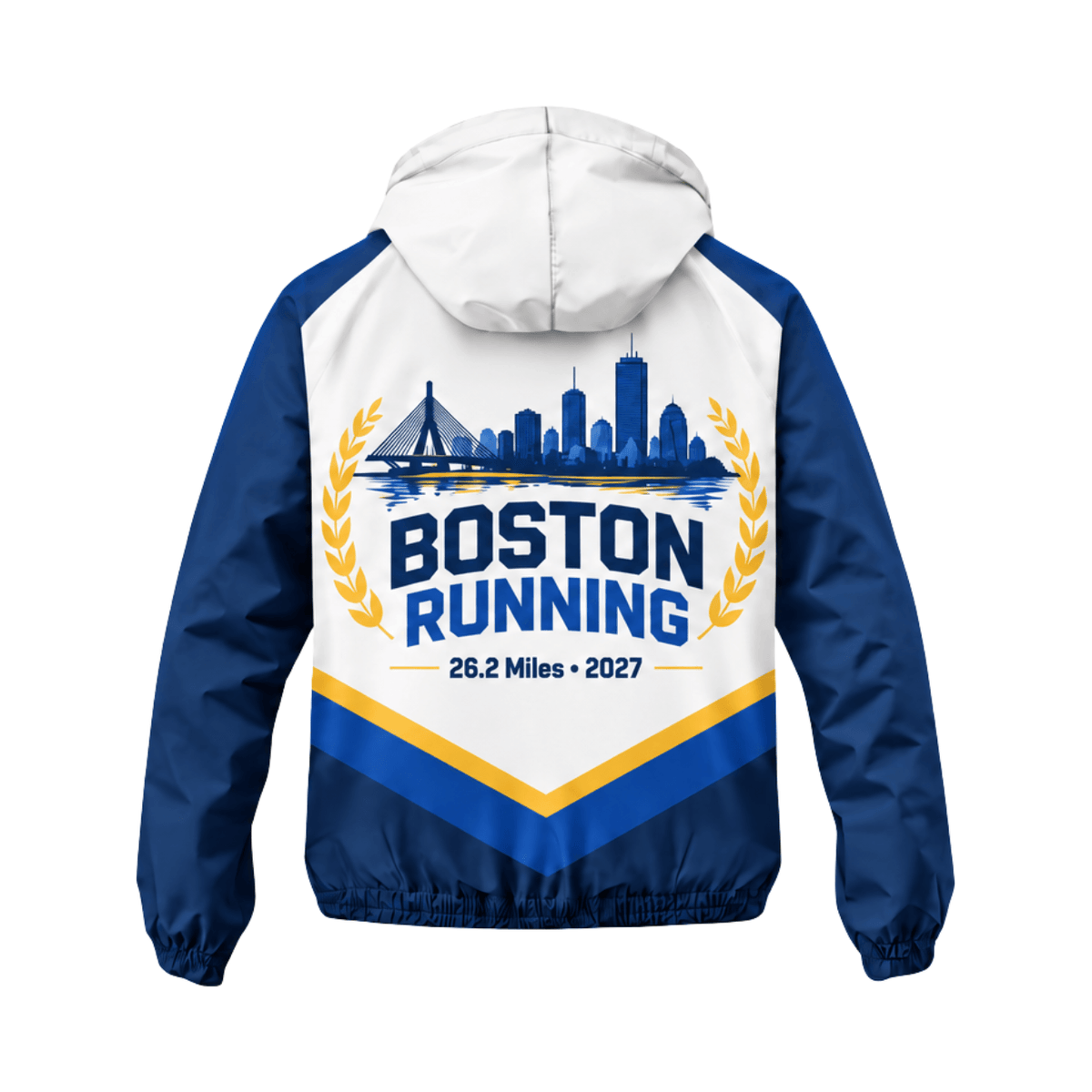 Boston Running 26.2 Miles 2027 Running Windbreaker Jacket