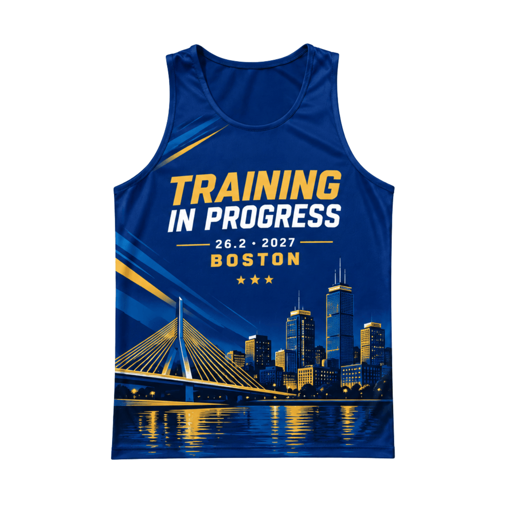 Boston Training 26.2 2027 Running Singlet Unisex Marathon Tank Top
