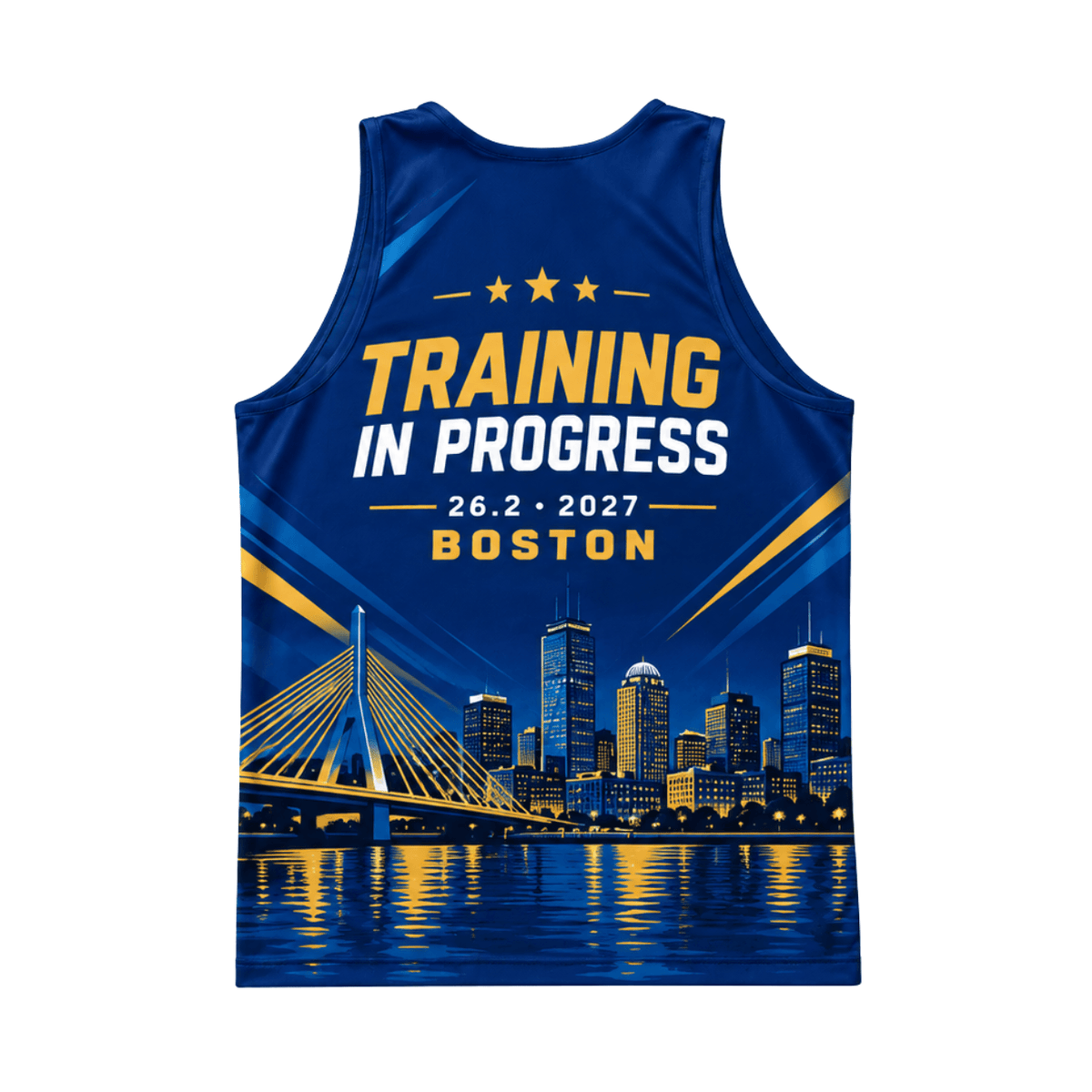 Boston Training 26.2 2027 Running Singlet Unisex Marathon Tank Top