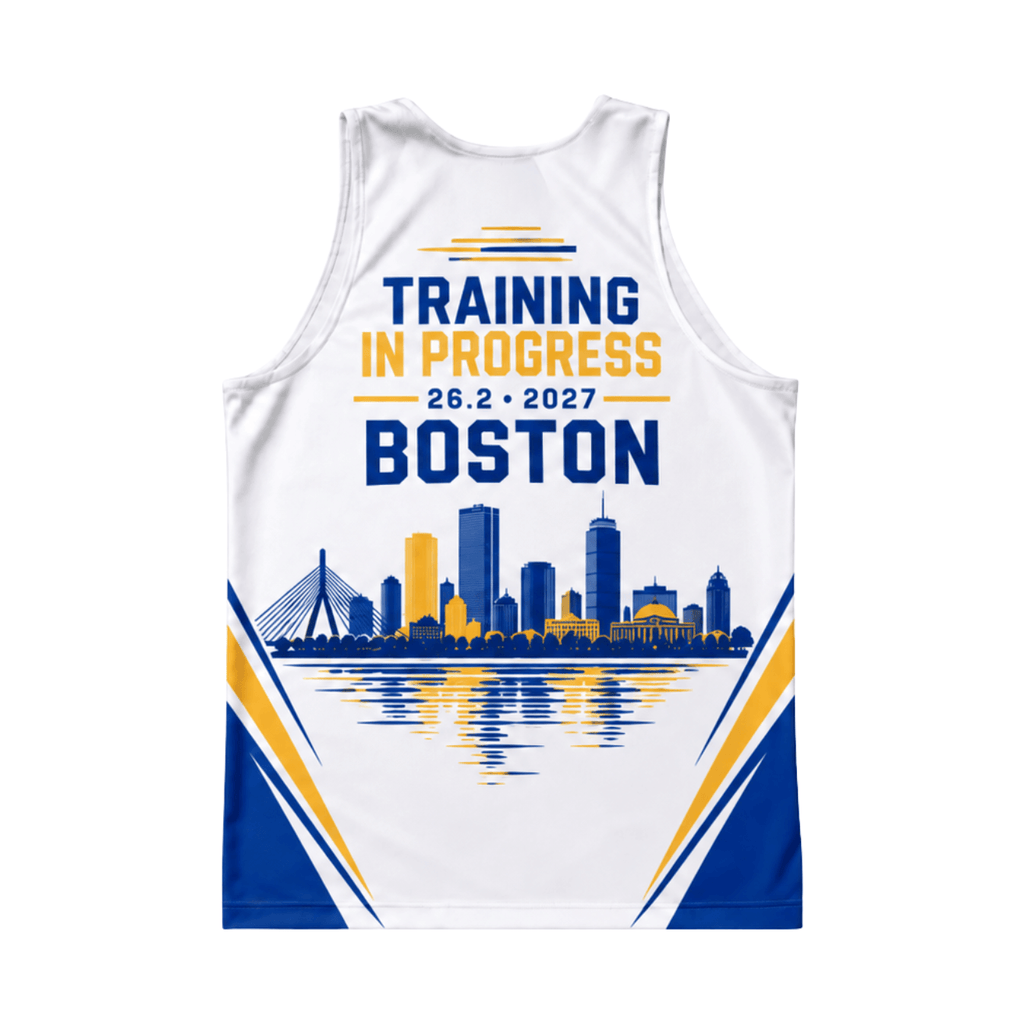Boston Training Progress 2027 Running Singlet Unisex Marathon Tank Top