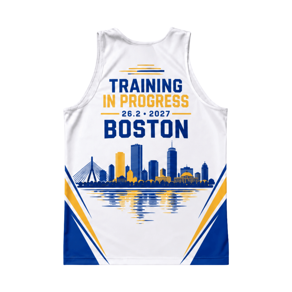 Boston Training Progress 2027 Running Singlet Unisex Marathon Tank Top