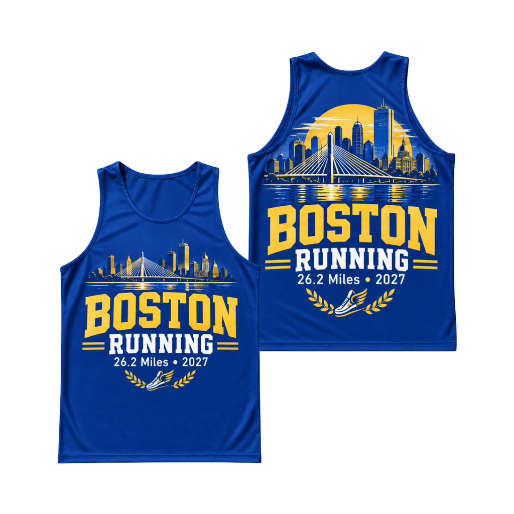 Boston Winged Shoe 2027 Running Singlet Unisex Marathon Tank Top