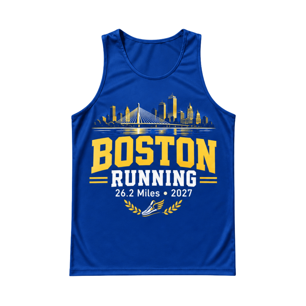 Boston Winged Shoe 2027 Running Singlet Unisex Marathon Tank Top