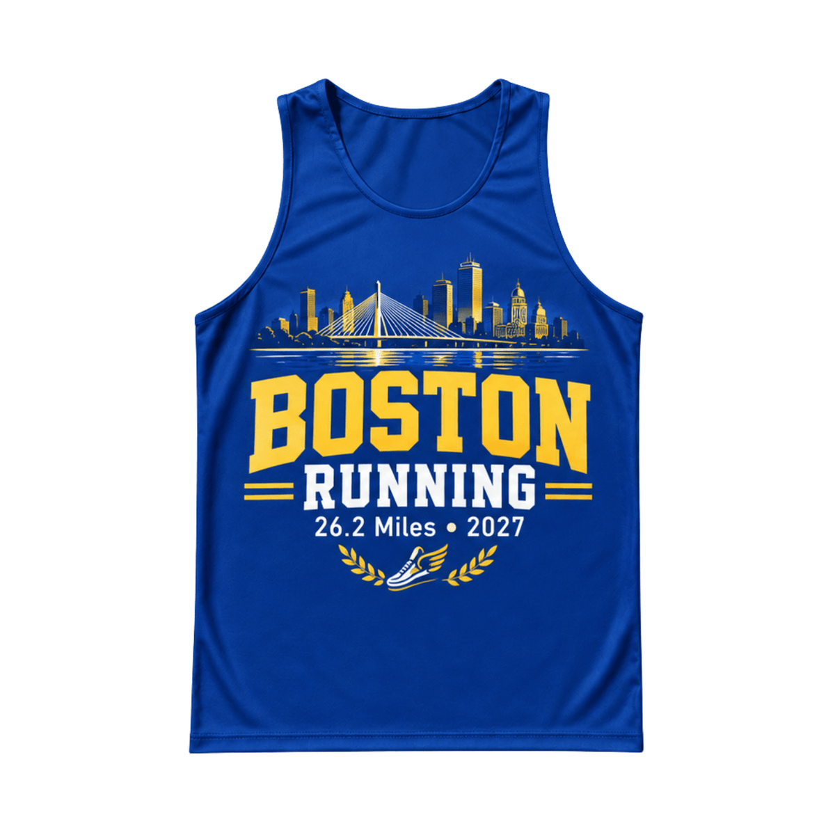 Boston Winged Shoe 2027 Running Singlet Unisex Marathon Tank Top