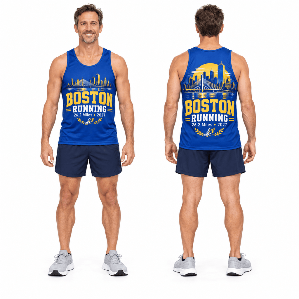 Boston Winged Shoe 2027 Running Singlet Unisex Marathon Tank Top