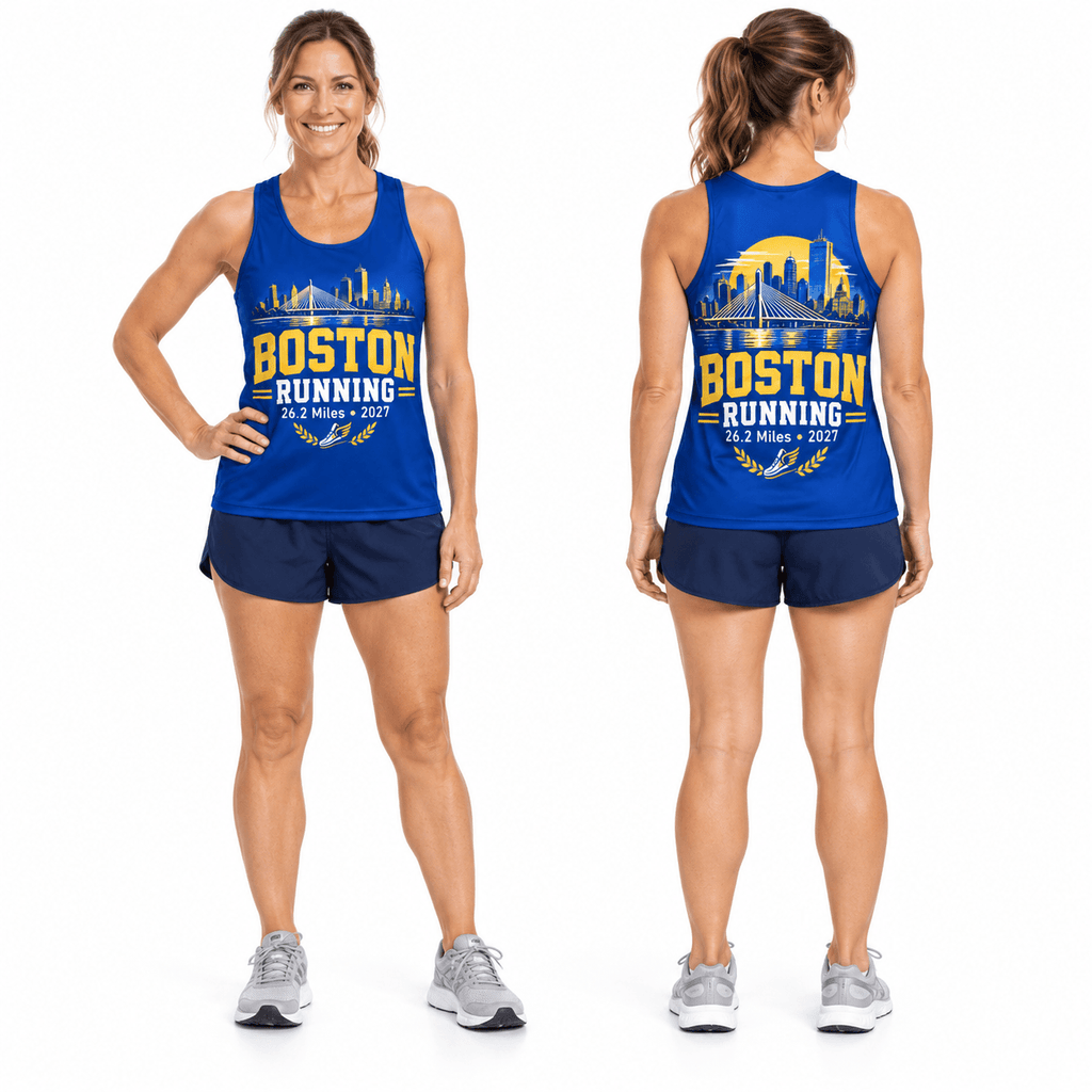 Boston Winged Shoe 2027 Running Singlet Unisex Marathon Tank Top