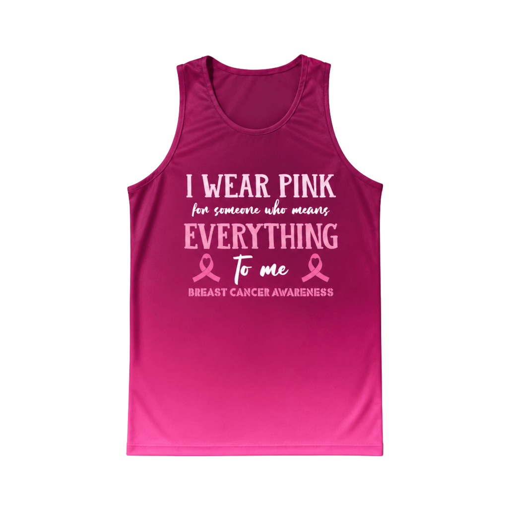 Breast Cancer Running Tank Top Everything To Me Running Singlet for Men and Women