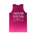 Breast Cancer Running Tank Top Everything To Me Running Singlet for Men and Women
