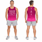 Breast Cancer Running Tank Top Everything To Me Running Singlet for Men and Women