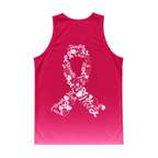 Breast Cancer Running Tank Top Ribbon of Strength Running Singlet for Men and Women
