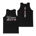 Breast Cancer Running Tank Top Warrior Ribbon Running Singlet for Men and Women