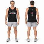 Breast Cancer Running Tank Top Warrior Ribbon Running Singlet for Men and Women
