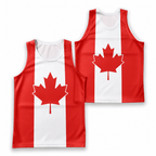 Canada Running Tank Top Canada Flag Running Singlet for Men and Women