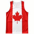 Canada Running Tank Top Canada Flag Running Singlet for Men and Women