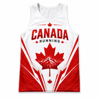 Canada Running Tank Top Maple Leaf Mountain Running Singlet for Men and Women