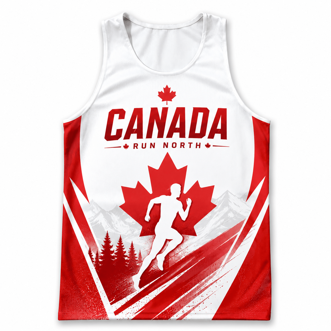 Canada Running Tank Top True North Runner Running Singlet for Men and Women