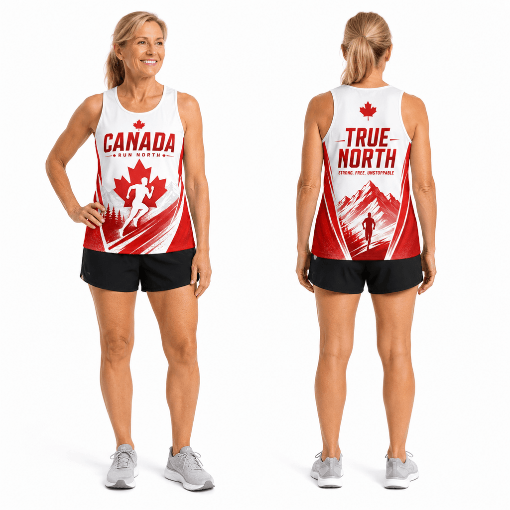 Canada Running Tank Top True North Runner Running Singlet for Men and Women