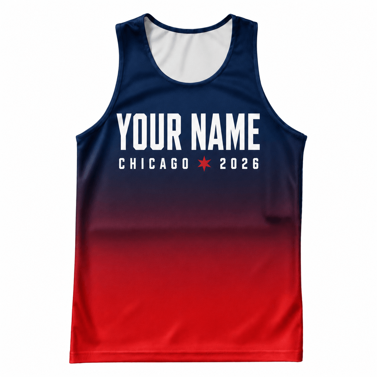 Customized Chicago 2026 Tech Running Tank Top