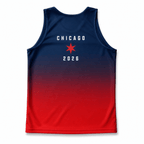 Custom Running Tank Top - Chicago 2026 Personalized Tech Singlet
