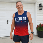Custom Running Tank Top - Chicago 2026 Personalized Tech Singlet