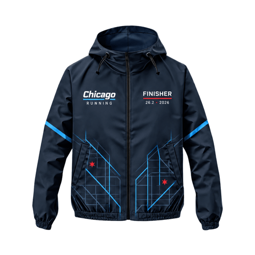 Chicago Finisher 26.2 Miles 2026 Running Windbreaker Jacket