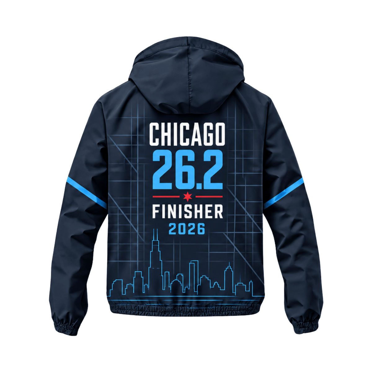 Chicago Finisher 26.2 Miles 2026 Running Windbreaker Jacket