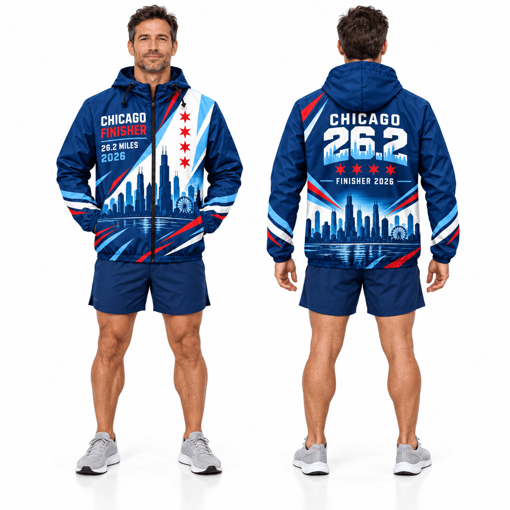 Chicago Finisher 26.2 Stars 2026 Running Windbreaker Jacket