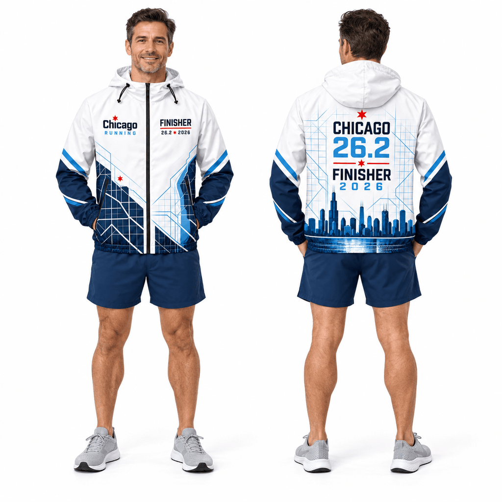 Chicago Running 26.2 Finisher 2026 Running Windbreaker Jacket