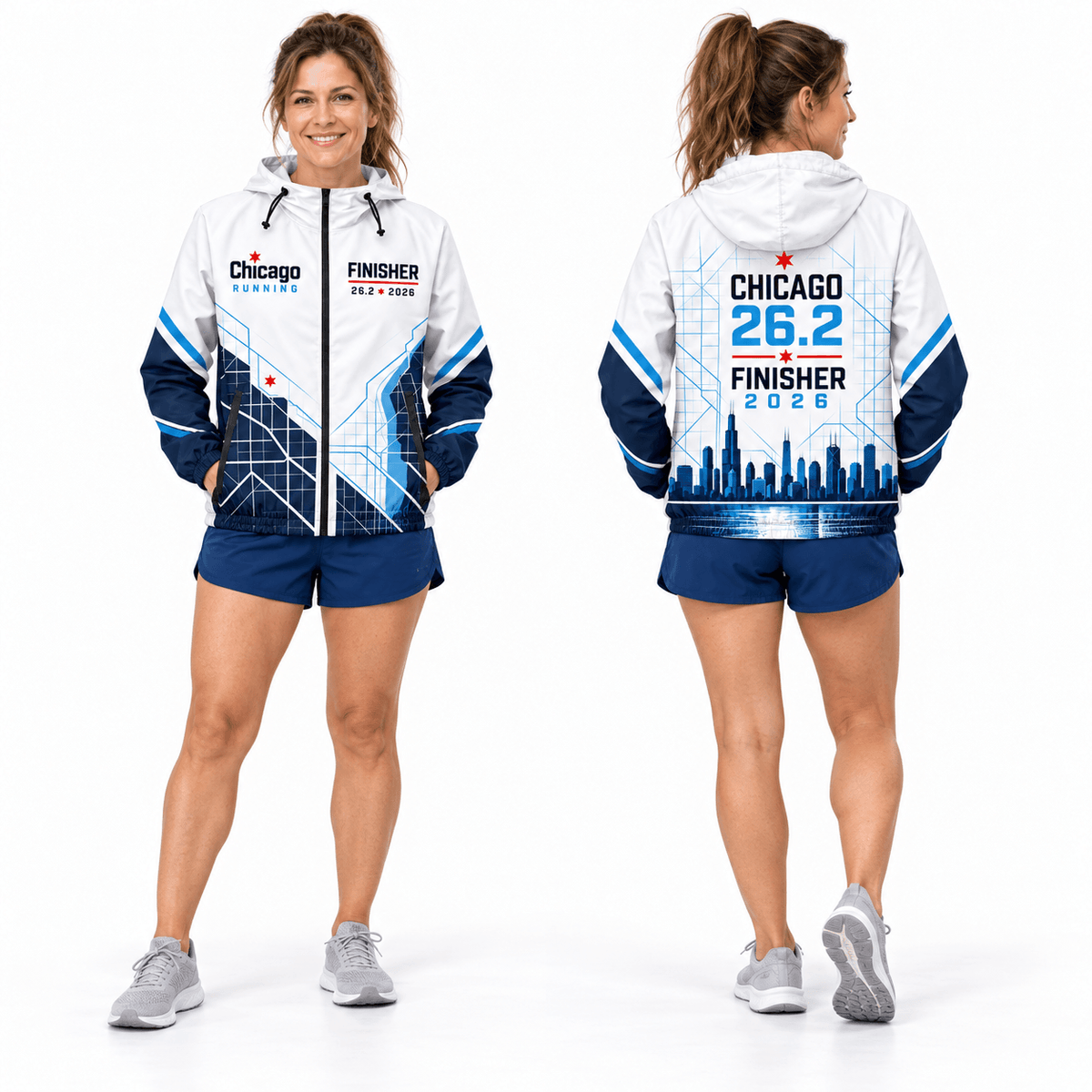 Chicago Running 26.2 Finisher 2026 Running Windbreaker Jacket