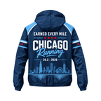 Chicago Running Earned Every Mile 2026 Running Windbreaker Jacket