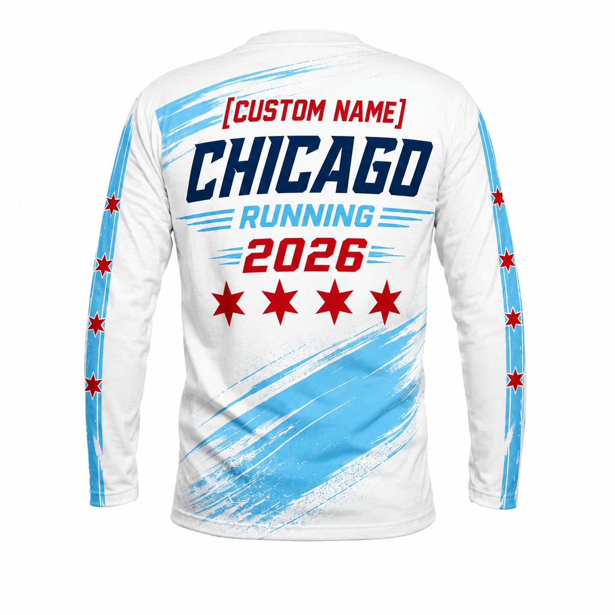 Chicago Running Long Sleeve Shirt Custom Name 2026 Running Top for Men and Women