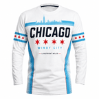 Chicago Running Long Sleeve Shirt Lakefront Miles Running Top for Men and Women