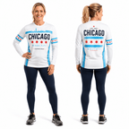 Chicago Running Long Sleeve Shirt Lakefront Miles Running Top for Men and Women