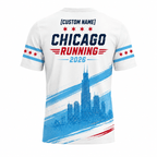 Chicago Running T-Shirt Customized Name Chicago 2026 Running Tee for Men and Women