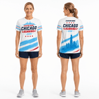 Chicago Running T-Shirt Customized Name Chicago 2026 Running Tee for Men and Women