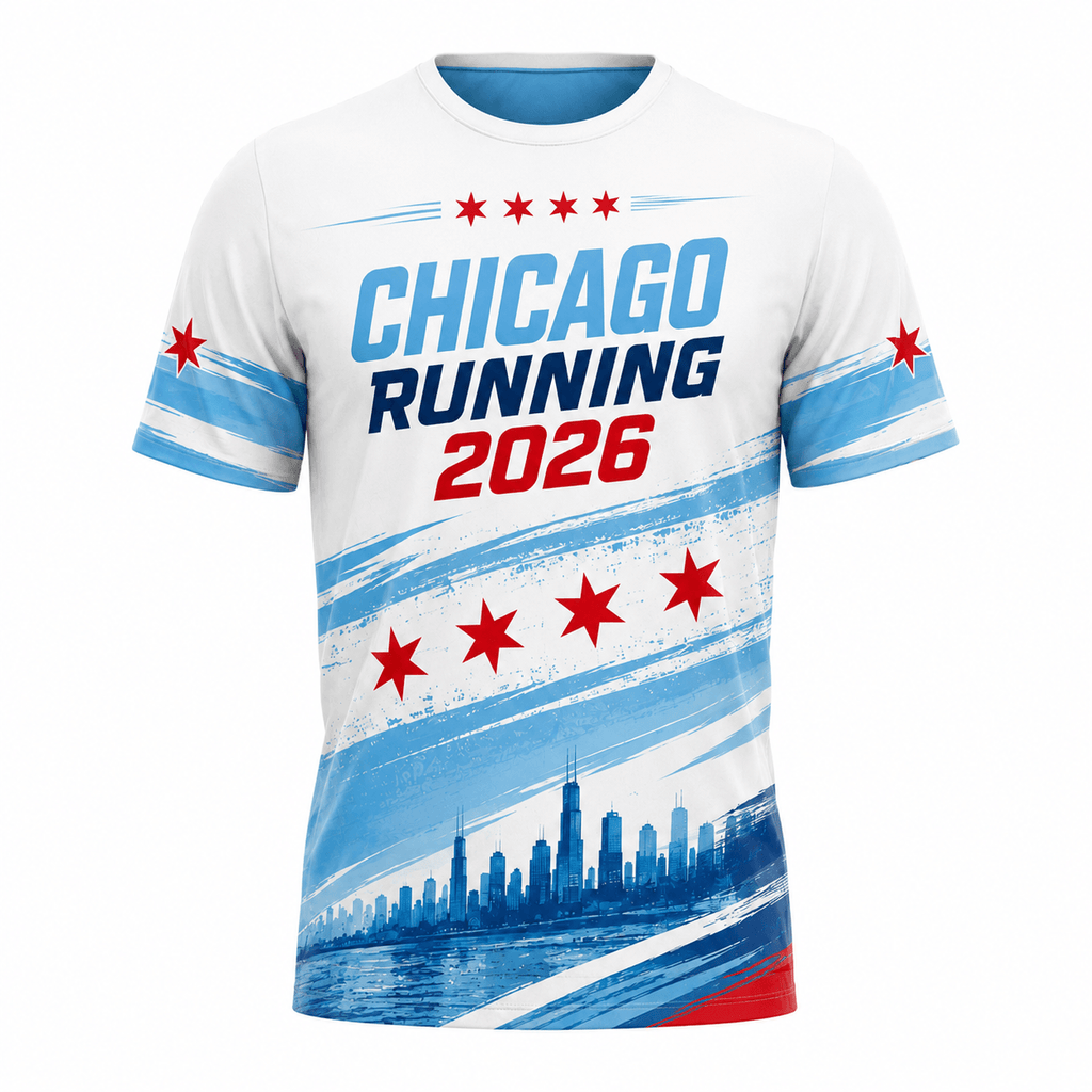 Chicago Running T-Shirt Run Chicago 2026 Running Tee for Men and Women
