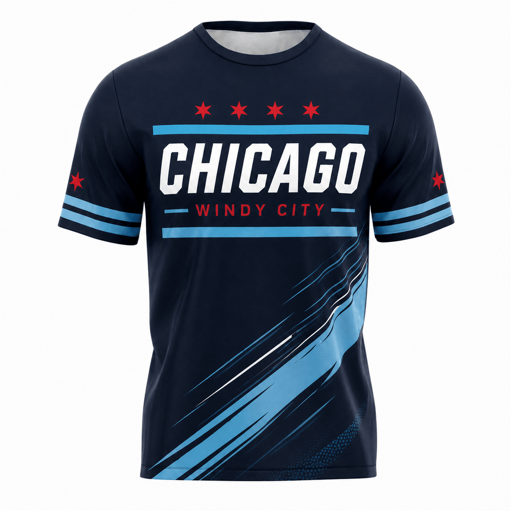 Chicago Running T-Shirt Windy City Running Tee for Men and Women