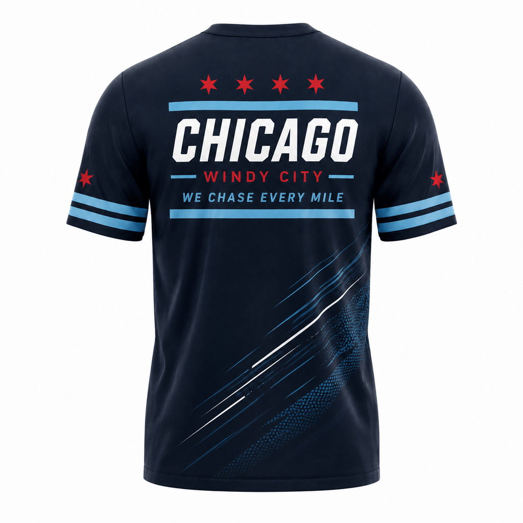 Chicago Running T-Shirt Windy City Running Tee for Men and Women