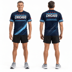 Chicago Running T-Shirt Windy City Running Tee for Men and Women